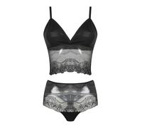 Pierre Cardin Coordinato intimo donna misto cotone con pizzo