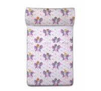 Pierre Cardin® - Copripiumino 2 pezzi, 60 x 120 cm, 100% cotone, grammatura 120 g/m², 144 fili, federa per cuscino 35 x 70 cm, chiusura a clip, resistente e durevole, fata bianca