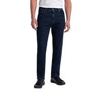 Pierre Cardin Dijon Jeans, Blu Scuro Stonewash, 33W x 34L Uomo