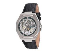 Pierre Cardin Black Leather Bracelet Watch