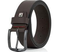 Pierre Cardin leather belt men's belt genuine leather belt premium quality from Germany, Farbe/Color:marrone, Size US/EU:Bundweite 120 cm Gesamtlänge 135 cm W 47.5 XXL