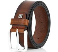 Pierre Cardin leather belt men's belt genuine leather belt premium quality from Germany, Farbe/Color:marrone, Size US/EU:Bundweite 100 cm Gesamtlänge 115 cm W 39.5 XL