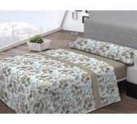 Pierre Cardin Lizana - Set di lenzuola in flanella, 105 cm, beige, 100 Percent_poliestere, per letto da 105 cm