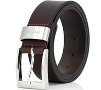 Pierre Cardin Mens leather belt/Mens belt, XXL, 2 Colors, black/brown, Größe/Size:145, Farbe/Color:nero