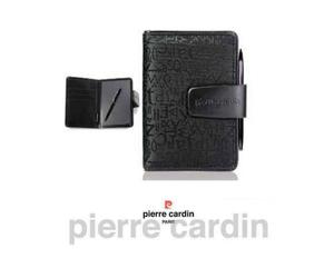 PIERRE CARDIN PORTA PASSAPORTO PELLE-TECNOFIBRA PCA110