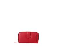 Pierre Cardin Portafoglio da donna 100% Vera Pelle. Prodotto artigianale. Prodotto Fashion 2202-131 Rosso 16,5x9x3 cm