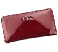 Pierre Cardin Portafoglio da donna in vera pelle, elegante e spazioso, 20 x 11 x 4 cm, rosso, Classico