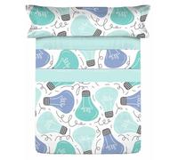 Pierre Cardin Set di lenzuola idee blu letto da 90