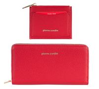 Pierre Cardin Set donna,Portafogli+portacarte donna,Parure in Similpelle,bello,grande,spazioso,pelle,regalo,portafoglio con portamonete,Porta banconote,portafoglio ragazza