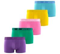 pierre cardin underwear Pca/1/Bcx5/Col95 Boxer Corti, Viola/Rosa/Blu/Verde/Giallo, L (Pacco da 5) Uomo