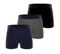 Pierre Cardin Underwear Pugile Aderente (Set di 3) da Uomo, Nero/Blu/Verde, XXL