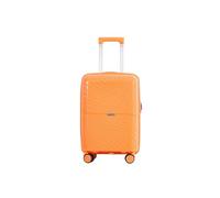 Pierre Cardin - Valigia Trolley rigido con rotelle girevoli 55x38x20 (Arancio)