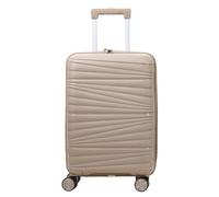 Pierre Cardin Valigia Trolley rigido con rotelle girevoli 55x38x20 Espandibile. (KAKI)