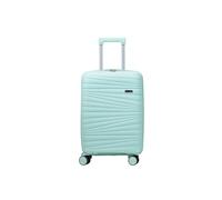 Pierre Cardin - Valigia Trolley rigido con rotelle girevoli 55x38x20 (Verde acqua)