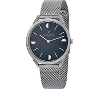 NUOVA Orologio Pierre Cardin Unisex Argento Pigalle Half Moon CPI.2013