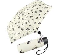 Pierre Gardin Petito - Ombrello tascabile, Bouquet bianco sporco, 92 cm