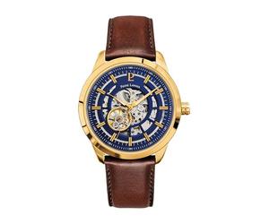 Pierre Lannier - Automatic watch Automatic - Automatic movimento dell'orologio - Spessore della cassa: 13.7 mm - Larghezza della cassa: 44 mm - Acciaio inossidabile - Bleu et Doré - 5 ATM