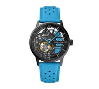 Pierre Lannier Montre femme automatique Paddock cuir bleu
