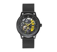 Pierre Lannier PADDOCK Men's Watch Black Dial Black Milanese Steel Bracelet PaddockNoir