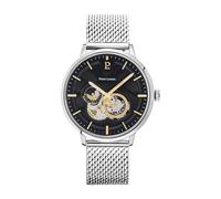 Pierre Lannier - Automatic watch Trio - Automatic movimento dell'orologio - Spessore della cassa: 13.55 mm - Larghezza della cassa: 42 mm - Acciaio inossidabile - Noir - 5 ATM
