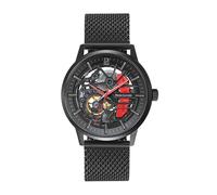 Pierre Lannier Cofanetto uomo Paddock Black Dial Black Milanese Steel Bracciale 22 MM, Nero , one size