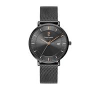 Pierre Lannier - Date watch Inti - Quartz movimento dell'orologio - Spessore della cassa: 10.3 mm - Larghezza della cassa: 40 mm - Acciaio inossidabile - Noir - 3 ATM