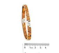 Pierre Lorren Gioielli fatti a mano in argento con chiave greca da 8 mm, braccialetto greco Meandro Design Meandro gioielli antica Grecia Vita eterna amore successo e felicità regalo per figlia