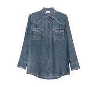 Pierre-Louis Mascia - Camicia Blu in Seta e Nylon - -Blouses & Shirts -Donna -Blu -M