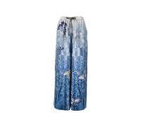 Pierre-Louis Mascia - Pantaloni in Seta Stampata - - Trousers - Donna - Blu - M