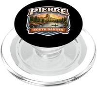 Pierre South Dakota Souvenir Città Stato Capitale Vintage PopSockets PopGrip per MagSafe