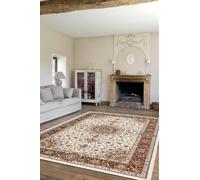 Pierre Tappeti Tappeto BABIL disegno classico orientale motivo persiano tradizionale colore crema e rosso cm.200x290