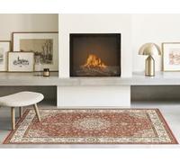 Pierre Tappeti Tappeto BABIL disegno classico orientale motivo persiano tradizionale colore rosa e crema cm.140x200