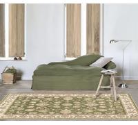 Pierre Tappeti Tappeto BABIL disegno classico orientale motivo persiano tradizionale colore verde e crema cm.160x230