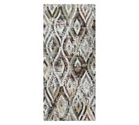 Pierre Tappeti Tappeto moderno MERCURY FANGO disegno geometrico optical a rombi, arredo casa salotto soggiorno camera lavabile antiscivolo cm.65x110