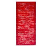 Pierre Tappeti Tappeto moderno NEW YORK ROSSO cornice con tinta unita effetto melange, arredo casa salotto soggiorno camera lavabile antiscivolo cm.115x175