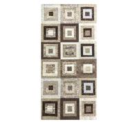 Pierre Tappeti Tappeto moderno QUADRI TORTORA geometrico contemporaneo mutlicolore, arredo casa salotto soggiorno camera lavabile antiscivolo cm.140x200