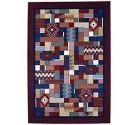 Pierre Tappeti Tappeto passatoia corsia arredo salotto disegno moderno geometrico retrò GAMMA 2064 ROSSO cm.100x150