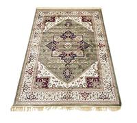 Pierre Tappeti Tappeto RUBINE 304 Heriz VERDE disegno classico persiano stile orientale tradizionale cm.200x290. Tappeto salotto, soggiorno, camera da letto, ingresso, corridoio.