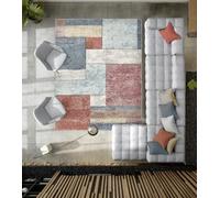 Pierre Tappeti Tappeto salotto arredo casa FUNNY F8501 multicolore moderno pelo morbido con intarsio cm.160x230