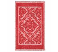 Pierre Tappeti Tappeto Sardo ROSSO 50x80 cm lavabile 100% cotone prodotto in Sardegna. Tappetino bagno cucina ingresso pratico morbido.