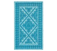 Pierre Tappeti Tappeto Sardo TURCHESE 50x80 cm lavabile 100% cotone prodotto in Sardegna. Tappetino bagno cucina ingresso pratico morbido.