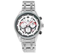 Pierrini Orologio cronografo da uomo - orologio da polso da uomo in acciaio inox con cronometro, data e visualizzazione 24 ore - orologio sportivo al quarzo con scatola regalo - orologio da uomo