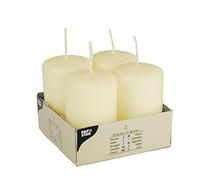 Pierrot S.R.L. Papstar 15361-4 Candele Ø 50 x 80 mm, Colore: Avorio