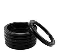 Pierścień uszczelniający typu X-Ring, O-ring a stella in Epdm da 2 pezzi, diametro esterno 146,7 mm, interno 132,72, larghezza 6,99, guarnizione in gomma, tenuta metrica(6.99x151.77x165.75mm)