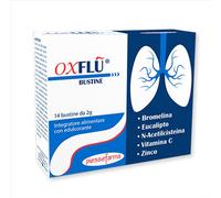 Piessefarma Oxflu integratore - Integratore per le malattie da raffreddamento, 14 bustine da 2 g