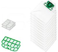 PIESSEONLINE 12 sacchetti 12 profumi 2 filtri per Vorwerk Folletto VK 200, confezione doppia: 2 scatole da 6 sacchetti 6 profumi 2 griglie per aspirapolvere VK 200 e VK200 FP