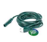 PIESSEONLINE - Cavo di Ricambio per Folletto VK140 - Cavo Alimentazione Aspirapolvere da 10 Metri - Compatibile, Resistente e Facile da Installare con Spina Italiana, Verde