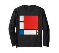 Piet Mondrian Composition with Red, Blue And Yellow Maglia a Manica