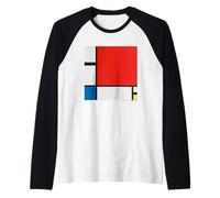 Piet Mondrian Composition with Red, Blue And Yellow Maglia con Maniche Raglan