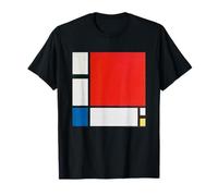 Piet Mondrian Composition with Red, Blue And Yellow Maglietta
